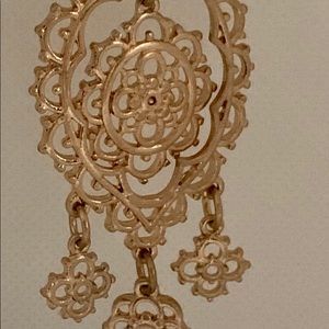 Regal Gold Chandelier Earrings